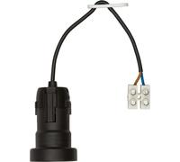 BACHMANN Douille de chantier E27, H03VV-F 2x0,75mm, borne à vis, noir, 0,2 m