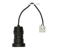 BACHMANN Douille de chantier E27, H03VV-F 2x0,75mm, borne à vis, noir, 0,2 m
