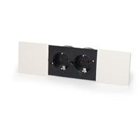 Bachmann Due 4057298021749 Bloc multiprise 929.302 avec 2 prises SChuko et couvercles