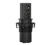 BACHMANN Elevator 1x CEE 7/7 2X Euro, Noir, 2 m