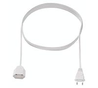 Bachmann Rallonge Euro – 230 V / 16 A – 2 m – Blanc