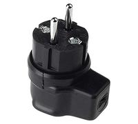 Bachmann 740.017 Fiche électrique mâle avec terre Tout caoutchouc 250 V noir IP44
