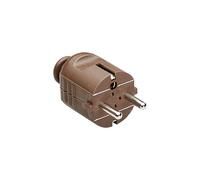 BACHMANN Fiche de Contact de Protection, Marron Montage incassable