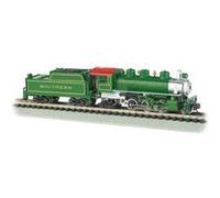 Bachmann Industries Prairie 2-6-2 Locomotive and Tender Southern Train Car, Green, N Scale G