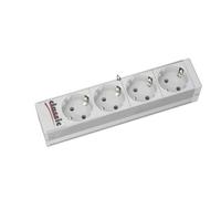 Secomp 19.07.1194 multiprise 2 m 4 Sortie(s) CA Aluminium - Multiprises (2 m, 4 Sortie(s) CA, Aluminium, Aluminium, VDE/GS, 250 V)