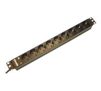 Bachmann IT PDU Basic - Coupe-circuit (rack-montable) - CA 230 V - entrée : CEE 7/7 - connecteurs de sortie : 8 (CEE 7/3) - 1U - 19" - 2 m - noir