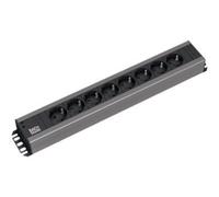Bachmann IT PDU Basic - Unité de distribution secteur (rack-montable) - CA 230 V - monophasé - entrée : power CEE 7/7 - connecteurs de sortie : 8 (power CEE 7/3) - 2U - 19" - 2 m cordon -...