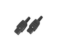 Connecteur dalimentation femelle c13, 10a, noir