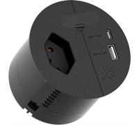 BACHMANN LOOP IN CHARGE T13 USB-A/C 22W CH, Câble d'alimentation 2,0m H05VV-F3G1,5mm² traversant