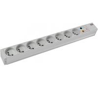 BACHMANN Multiprise 19'' 333.4061 8 prises avec interrupteur et parasurtenseur