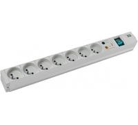 BACHMANN Multiprise 19'' 333.838 7 prises avec interrupteur et parasurtenseur