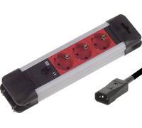 BACHMANN Multiprise 3x contact de protection, câble d'alimentation-fiche C14, 2 m