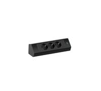 Bachmann CASIA 2 prise de courant 3 x Type F Noir