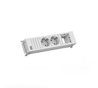 BACHMANN Power Frame 2xCEE7/3 1xCM 0,2m GST18 RAL9010