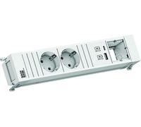 BACHMANN POWER FRAME 2xCEE7/3 1xCM 1xUSB A/C 22W 0.2m GST18 ws