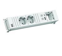 BACHMANN Power Frame 2xCEE7/3 1xCM 1xUSB A/C 22W 0,2m GST18 WS