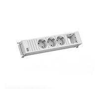 BACHMANN Power Frame 3xCEE7/3 1xCM 0,2m GST18 RAL9010