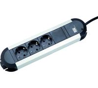 BACHMANN PRIMO Multiprise 3x contact de protection, aluminium, 1,75m
