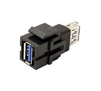BACHMANN Prise femelle Keystone USB 3.0 type A/A, noir