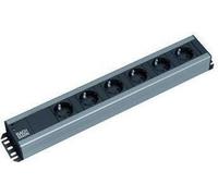BACHMANN Profilé pour artisans 6x contact de protection, compatible avec le rack 19 pouces, 2 m
