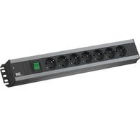 BACHMANN Profilé pour artisans 7x contact de protection, interrupteur, compatible avec le rack 19 pouces, 2 m