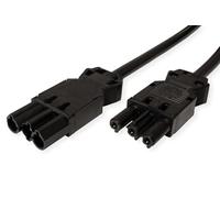 BACHMANN Rallonge d'appareil GST18-3 Prise/Prise Femelle, Noir, 0,5 m