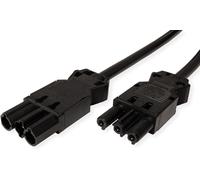 BACHMANN Rallonge d'appareil GST18-3 Prise/Prise Femelle, sans halogène, Noir, 0,3 m