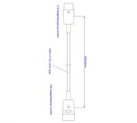 BACHMANN Rallonge H05VV-F3G1,5,grise, prise d'appareil froid C20 prise d'appareil froid C19 0,5m