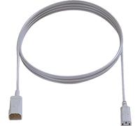 BACHMANN Rallonge pour appareils froids H05VV-F 3G0,75mm², C14 / C13, gris, 2 m