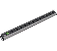 BACHMANN Réglette pour artisans 12x contact de protection, interrupteur, 2 m