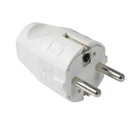 Bachmann Schutzkontakt-Stecker blanc
