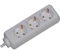 BACHMANN SELLY Multiprise 3x contact de protection, blanc, 3 m
