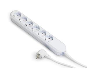 Bachmann Smart 6x230V 5M Cable With RA Plug White (Prise européenne) - 381.249K
