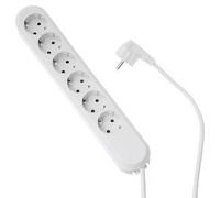 Bachmann SMART - Coupe-circuit - 3680 Watt - connecteurs de sortie : 6 - 5 m - Allemagne - blanc