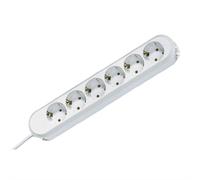 BACHMANN SMART Multiprise 6x contact de protection, blanc, 5 m