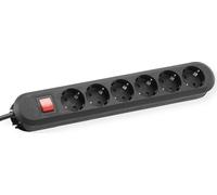 Bachmann 381.152K Rallonge multiprise 6 x Schuko Avec interrupteur Sécurité enfant Alimentation 5 m Noir (Import Allemagne)