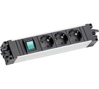 BACHMANN STEP ALU 3xCEE7/3, 1x interrupteur pour prises et sortie