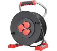BACHMANN Touret de câble professionnel 3xCEE7/3 H07RN-F 3G1,5mm² 40,0m CEE7/7