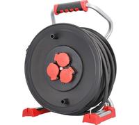 BACHMANN Touret de câble professionnel 3xCEE7/3 H07RN-F 3G2,5mm² 40,0m CEE7/7