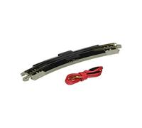 Bachmann Trains - Rail de rerailleur Snap-Fit EZ TRACK 11,25 RADIUS avec fil (1/carte) - Rail en maillechort avec plate-forme grise - chelle N 8