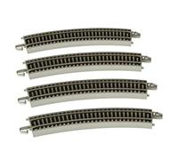 Bachmann Trains Snap-Fit E-Z Track 22 Radius Curved Track (4/Carte)