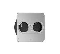 BACHMANN Twist 2 1xCEE7/3 1xUSB A/C 22W 0,2m GST18 Argent carré