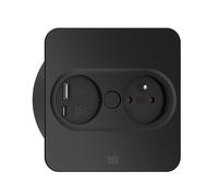 BACHMANN Twist 2 1xUTE 1xUSB A/C 22W 2,0m AEH RAL9005 30GE carré