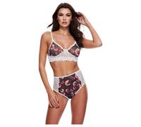Baci - Ensemble fleuri en dentelle, taille haute