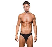 Baci Envy String en microfibre Taille Basse à rayures pour femme Noir Taille M/L