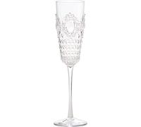 Baci Milano EmozionarSi Lot de 6 flûtes à champagne en acrylique transparent, style rock et baroque