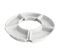 Baci Milano Lot de 5 assiettes d'apéritif - blanc