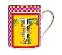 Baci Milano Mug In Porcellana 8,5 X 10,5 Cm, Lettera T - Ortigia