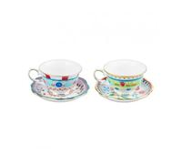 Baci Milano, Set 2 Tazze Da T¿ In Porcellana, Mamma Mia, Cucina, Accessori Tavola