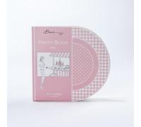 Baci Party Portable Diner Lot de 6 plaques en, Cardboard, Rose Bonbon, 1.123 x 1.123 x 1.123 cm